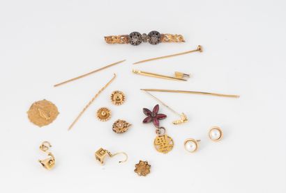 Lot of gold debris (750).
Total gross weight:...