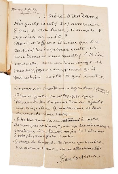 COCTEAU Jean (1889-1963)
Poésie 1916-1923.
Paris,...