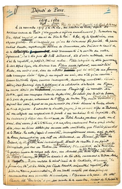 Léon DAUDET (1867-1942)
Autograph manuscript,...