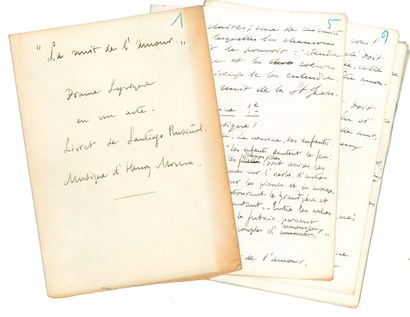 Santiago RUSIÑOL (1861-1931)
Autograph manuscript...