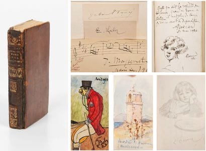 Amicorum of autographs and drawings of various...