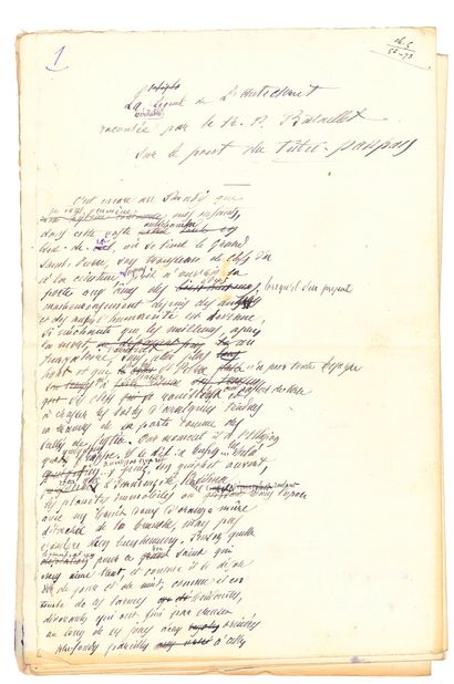 Alphonse DAUDET (1840-1897)
2 autograph manuscripts...