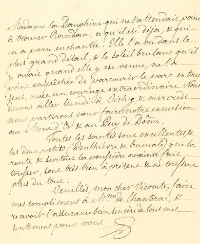 LOUIS-PHILIPPE (1773-1850)
L.A.S. (initials),...
