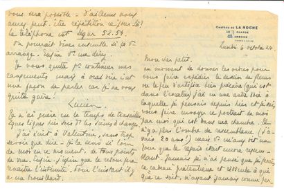 Lucien DAUDET (1878-1946)
71 L.A.S., 1924-1927...