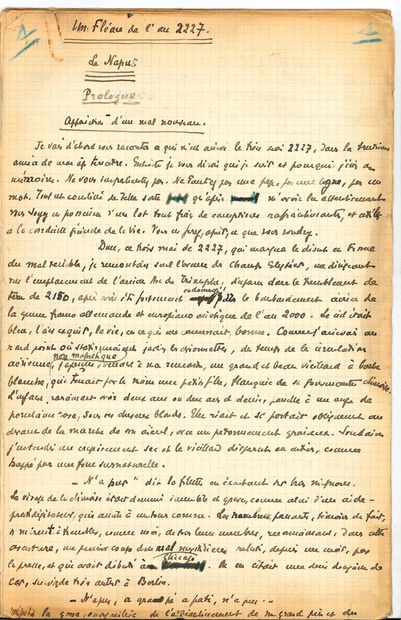 Léon DAUDET (1867-1942)
Autograph manuscript,...