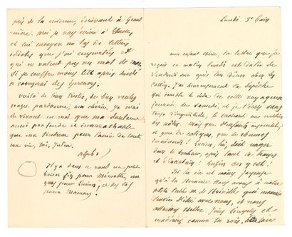 Alphonse DAUDET (1840-1897)
20 L.A.S., [ca....