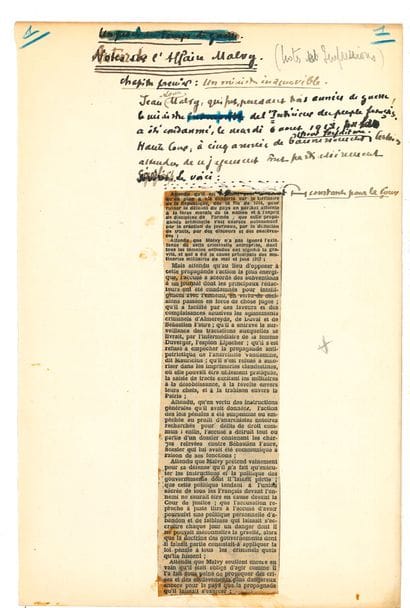 Léon DAUDET (1867-1942)
Autograph manuscript...
