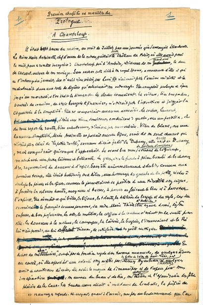 Léon DAUDET (1867-1942)
Autograph manuscript...