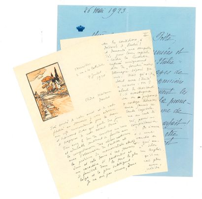 [Julia DAUDET (1844-1940)]
33 L.A.S. to her,...