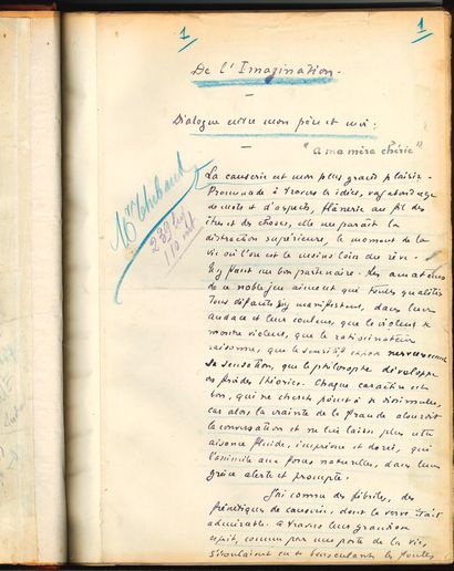 Léon DAUDET (1867-1942)
Autograph manuscript...