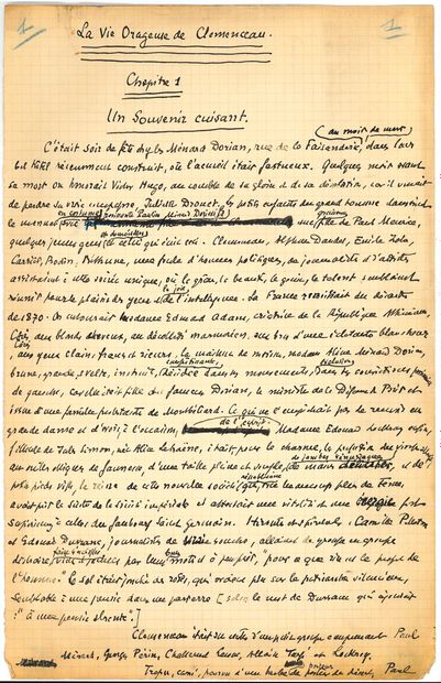 Léon DAUDET (1867-1942)
Autograph manuscript...