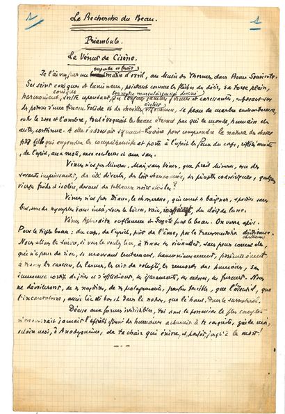 Léon DAUDET (1867-1942)
Autograph manuscript,...