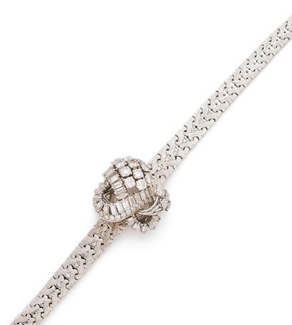 ETERNA
Ladies' wristwatch in white gold (750).
Dial...