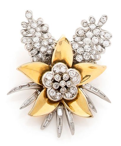 BOUCHERON
Charming bouquet lapel clip in...