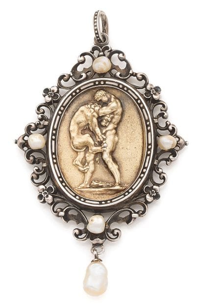 Jules WIESE (1818-1890)
Large silver and...