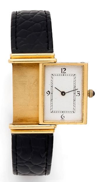 Yves SAINT LAURENT
Men's wristwatch.
Rectangular...