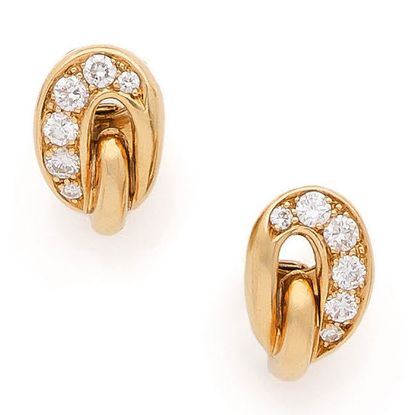 VAN CLEEF & ARPELS
Pair of ear clips in yellow...