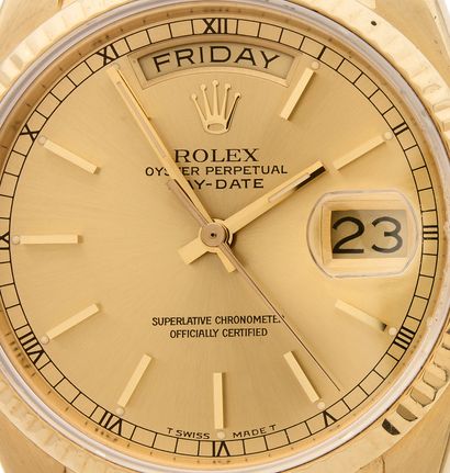 ROLEX
OYSTER PERPETUAL DAY-DATE
Men's wristwatch...