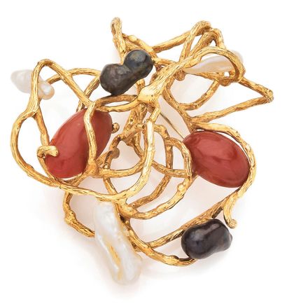 Gilbert ALBERT
** Yellow gold (750) filigree...