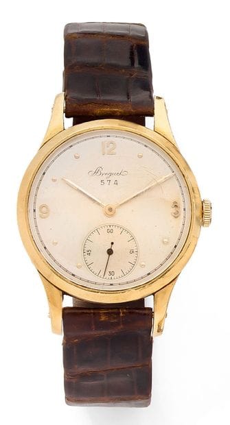 BREGUET N° 574
Men's 750 thousandths gold...