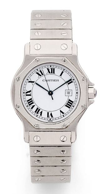 CARTIER Paris, Santos
Men's wristwatch in...