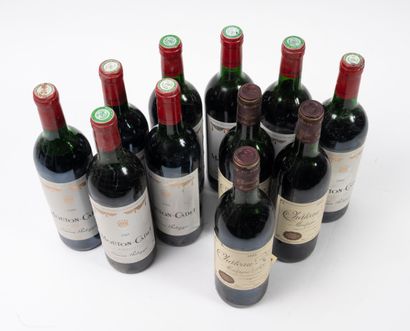 MOUTON-CADET
8 bottles, 1985.
Baron Philippe.
Bordeaux.
High...