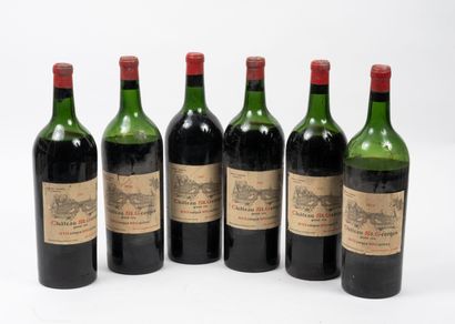 CHÂTEAU ST GEORGES
4 magnums, 1961.
Saint-Georges-Saint-Emilion.
Shoulder...