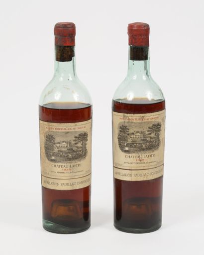 CHÂTEAU LAFITE ROTHSCHILD
2 bottles, 1938.
GCC1...