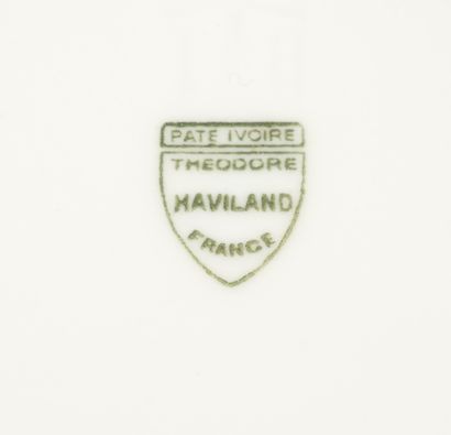 HAVILAND
Suite de 17 assiettes plates en...