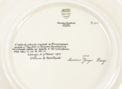 HAVILAND
Suite de 17 assiettes plates en...