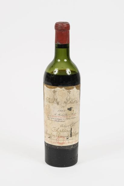 CHÂTEAU MOUTON BARON PHILIPPE
1 bottle, 1945.
Pauillac.
Low...