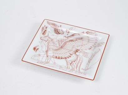 HERMES PARIS
Polychrome enameled porcelain...