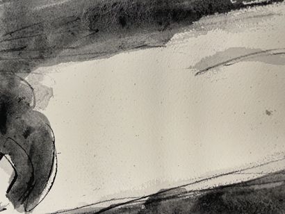 Iba N'DIAYE (1928-2008)
Untitled, 1990.
Ink...