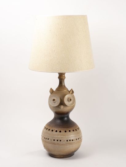Lamp, 1982. 
Enamelled stoneware of coloquint...