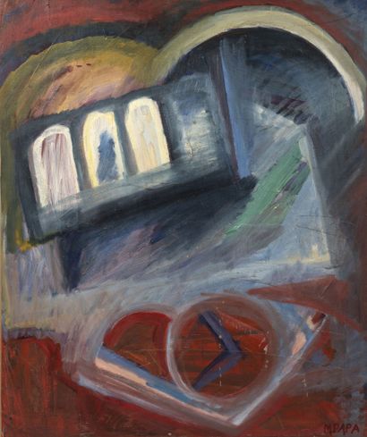 Maria PAPA (1923-2008)
Untitled.
Oil on canvas....