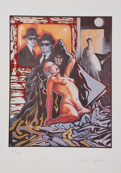 École contemporaine
Untitled.
Lot of 4 offsets...