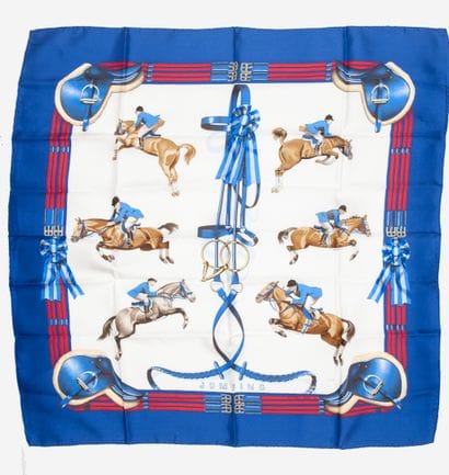 HERMES Paris
Carré en twill de soie imprimé...