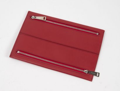 ASPREY 
Petite pochette en cuir d'agneau...