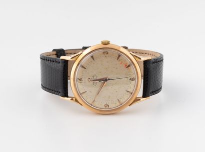 OMEGA,
Men's wristwatch in yellow gold (750)....