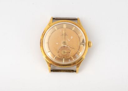 OMEGA
Round yellow gold (750) men's wristwatch...