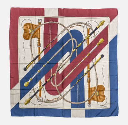 HERMES Paris
Carré en twill de soie imprimé,...