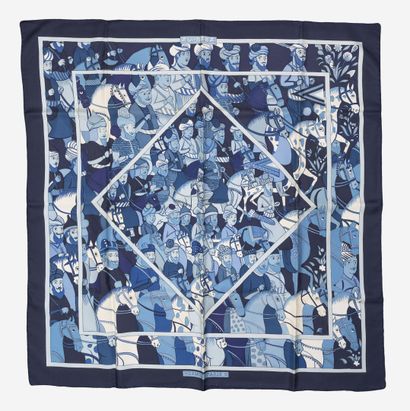 HERMES Paris 
Carré en twill de soie modèle...
