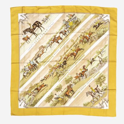 HERMES Paris
Carré en twill de soie imprimé...