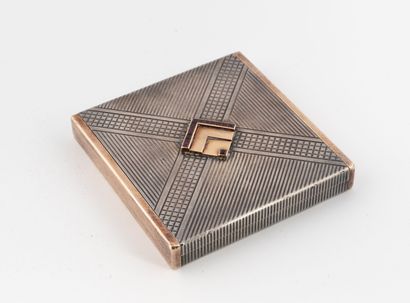 Minaudière en velours noir de forme rectangulaire...