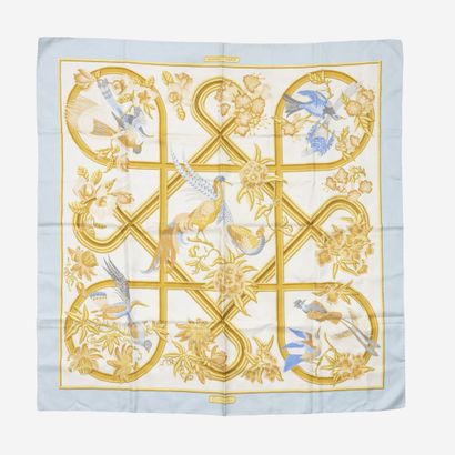 HERMES
Carré en twill de soie imprimé 'Caraïbes'....