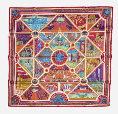 HERMES Paris
Carré en twill de soie imprimé,...