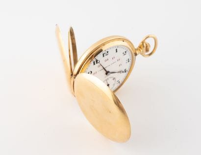 Chronometer soap watch in yellow gold (750).
Plain...