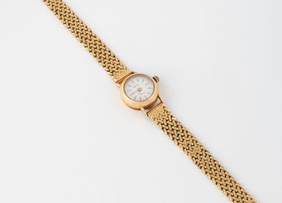 Ladies' wristwatch in yellow gold (750).
Round...