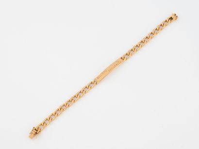 Gourmet bracelet in yellow gold (750), the...