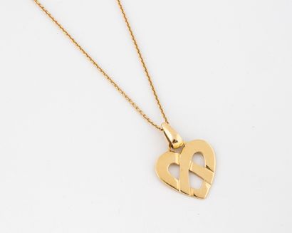 Yellow gold (750) forçat link neck chain...